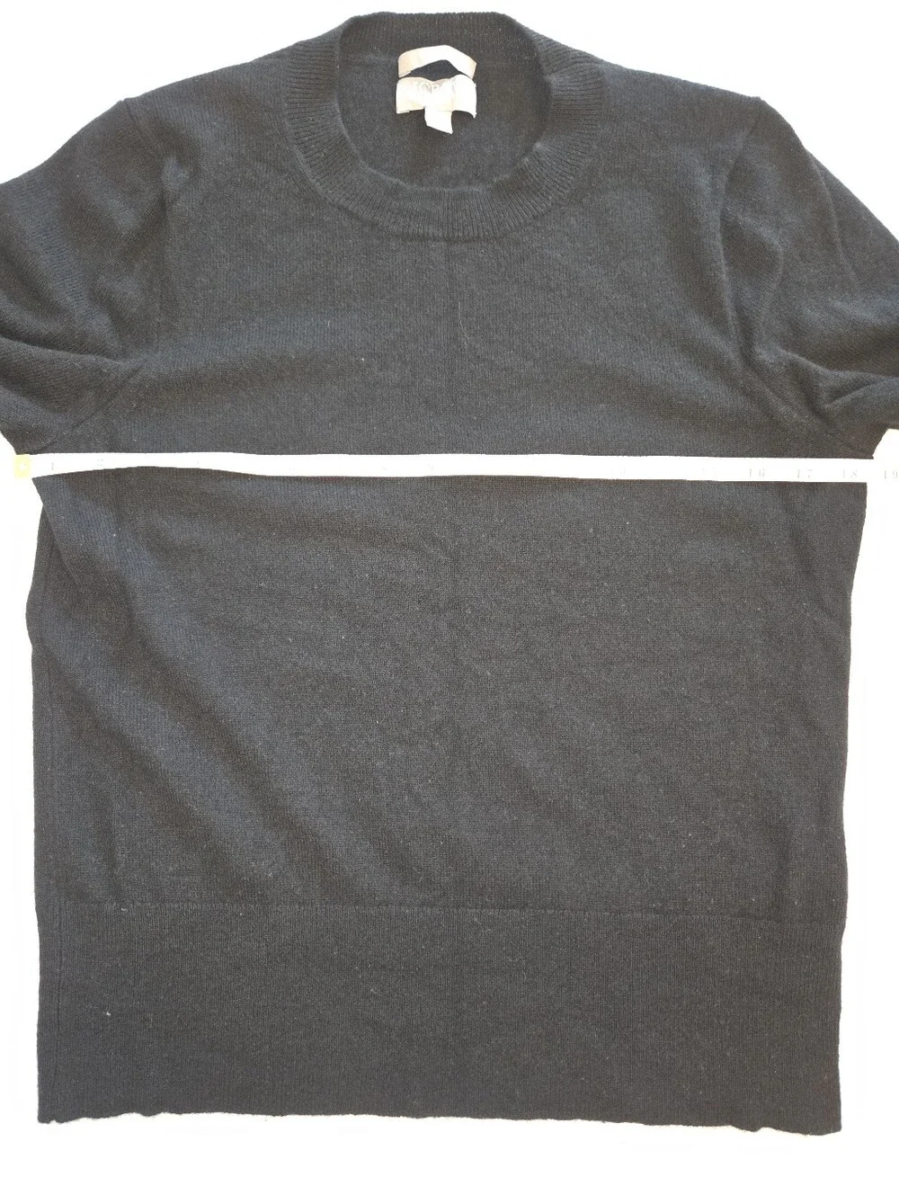 J. Crew 100% Cashnere Black Crewneck Pullover Sweater, Size Medium - Picture 7 of 8